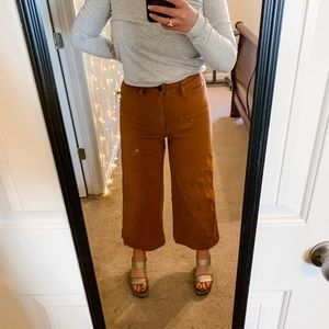 Madewell Slim Emmett Wide-Leg Crop Pants